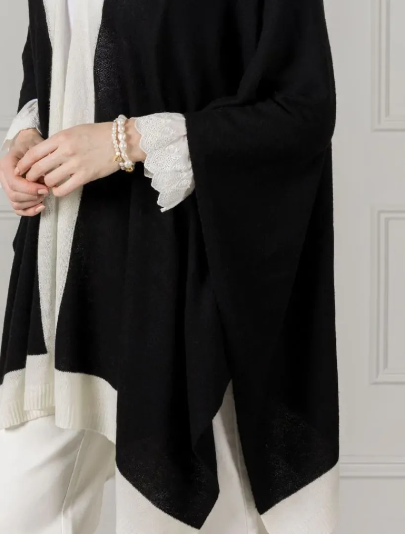 Knits And Jumpers*Zjoosh Luna Travel Wrap Black