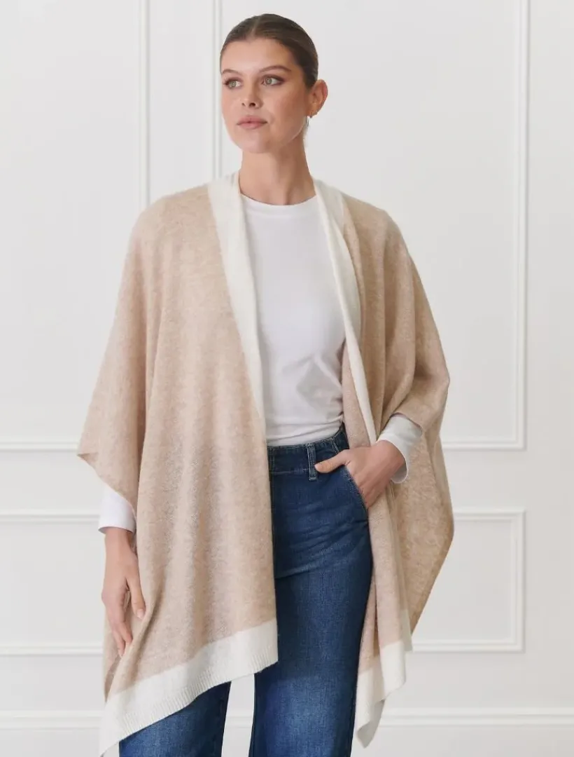 Knits And Jumpers*Zjoosh Luna Travel Wrap Oatmeal