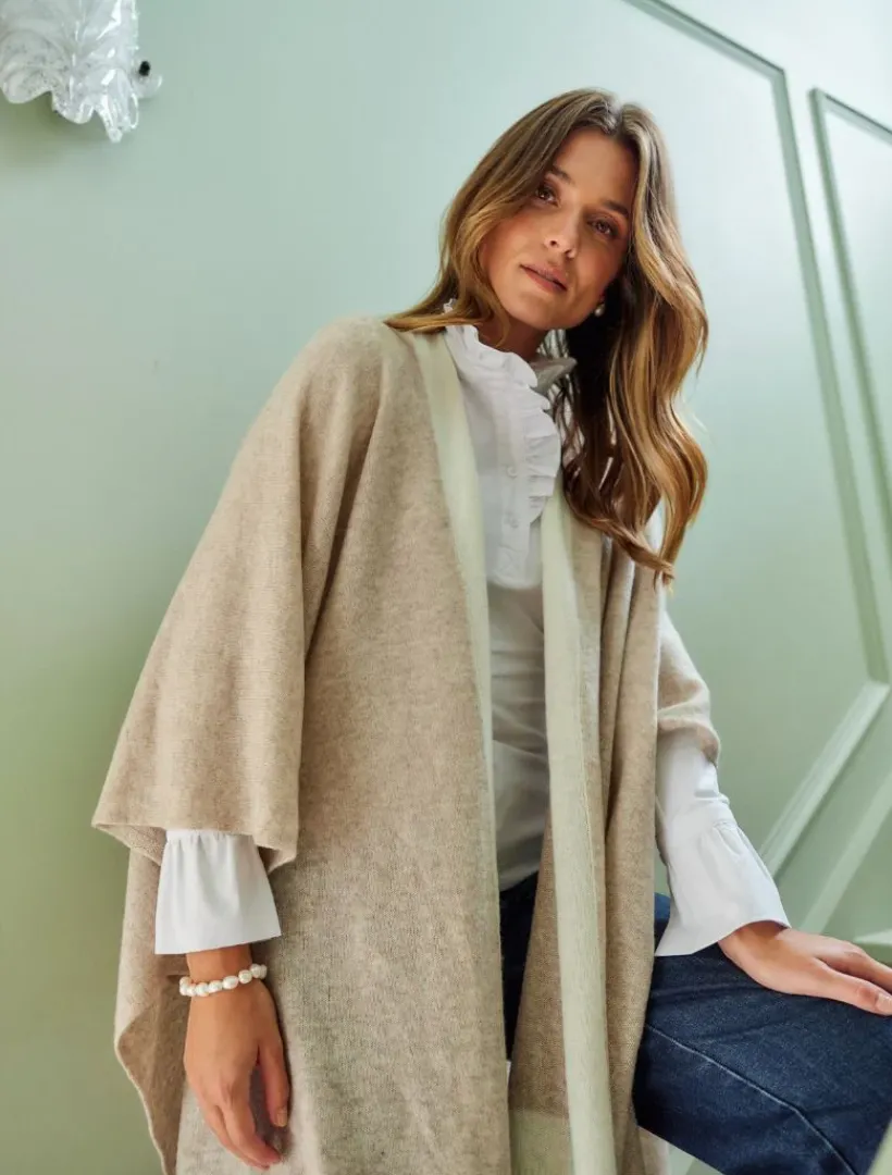 Knits And Jumpers*Zjoosh Luna Travel Wrap Oatmeal