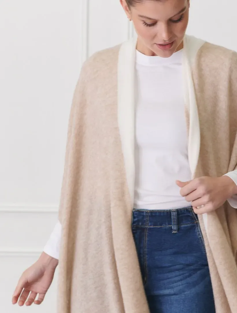 Knits And Jumpers*Zjoosh Luna Travel Wrap Oatmeal