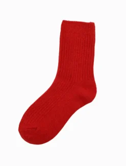 Bed Socks*Zjoosh Luxurious Wool Blend Socks Red