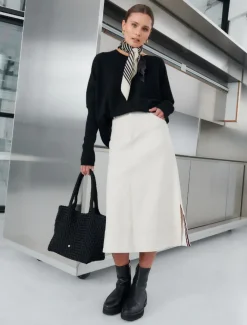 Skirts*Zjoosh Madison Denim Skirt Bone