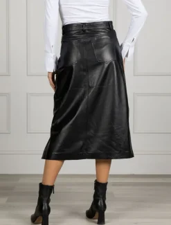 Skirts*Zjoosh Madison Leather Skirt Black