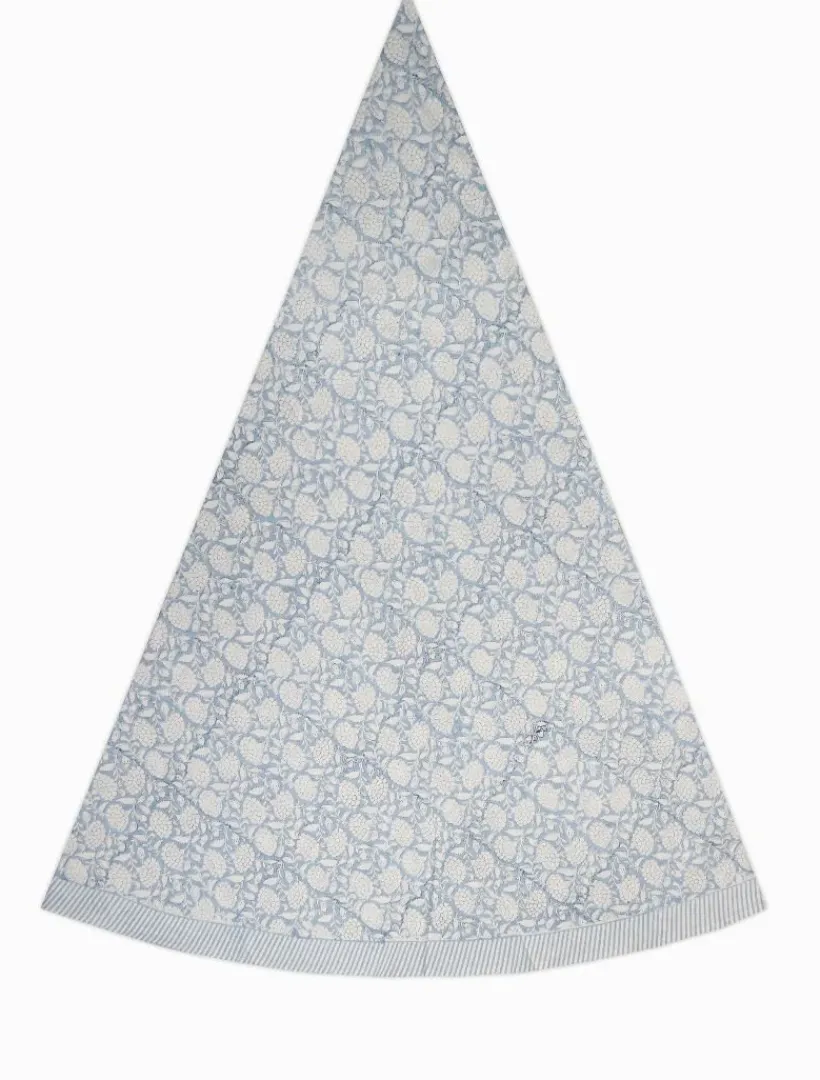 Table Linen*Zjoosh Majorelle Round Tablecloth Blue