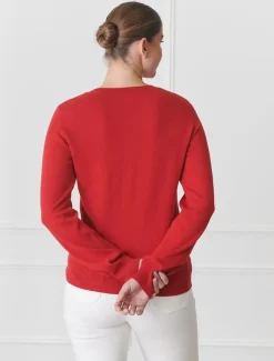 Knits And Jumpers*Zjoosh Melissa Crew Neck Knit Red
