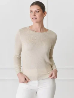 Knits And Jumpers*Zjoosh Melissa Sparkle Knit Gold