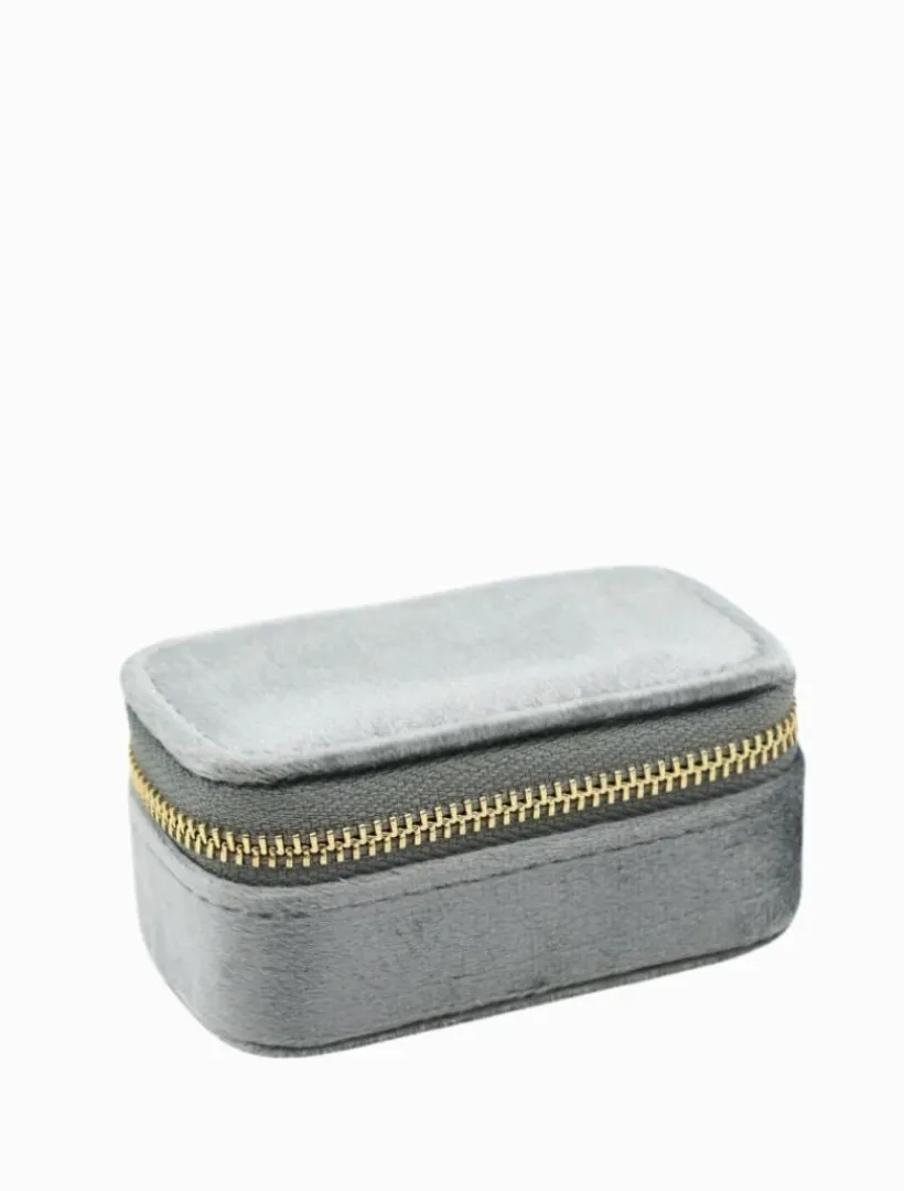Jewellery Storage|Jewellery And Trinket Boxes*Zjoosh Mini Velvet Jewellery Case Silver