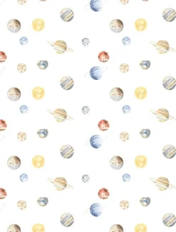 Kids*Zjoosh Muslin Swaddle Planets