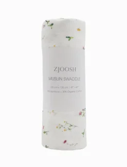 Kids*Zjoosh Muslin Swaddle Scattered Flowers