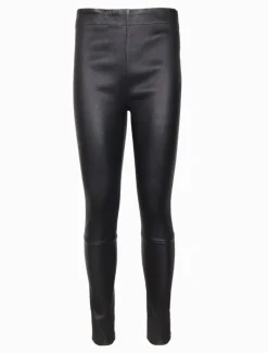 Pants*Zjoosh Olivia Genuine Leather Pants Black