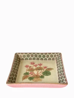 Ceramics*3rd Party Other Oriente Savon Dish Flor De Lot Green