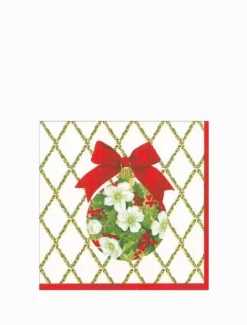 Disposable Napkins*3rd Party Other Ornament Trellis Cocktail Napkins 20pk