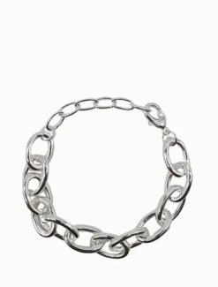 Bangles And Bracelets|Silver Jewellery*Zjoosh Oval Link Bracelet Silver