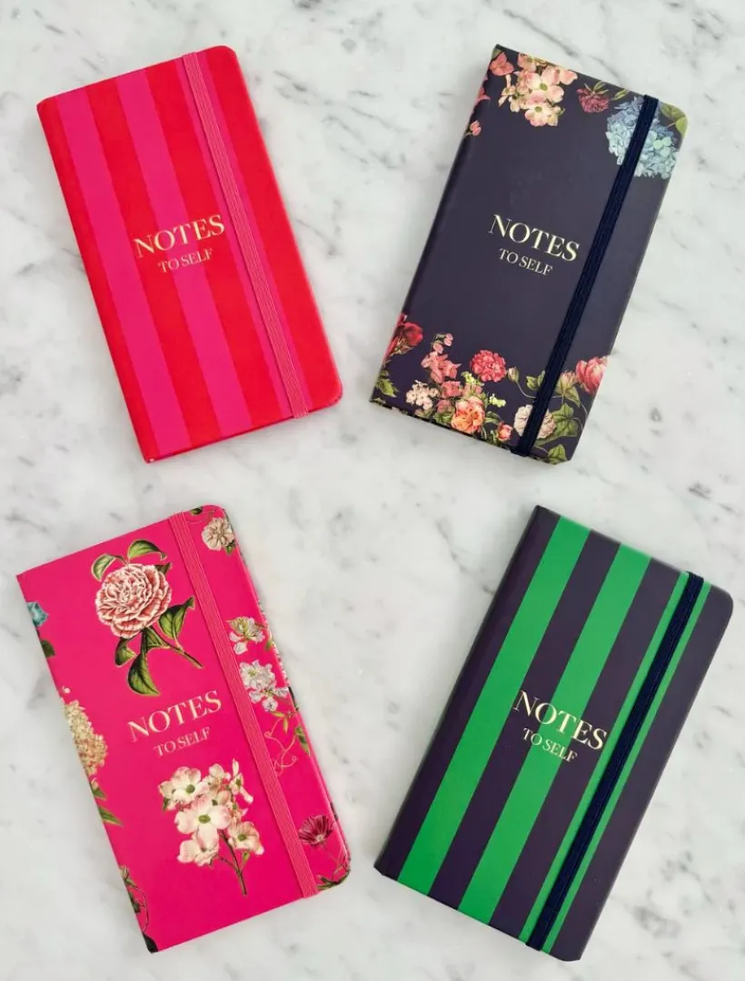 Stationery*Zjoosh Paige Journal Navy Green Stripe