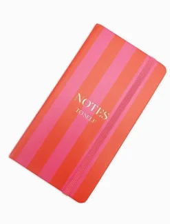 Stationery*Zjoosh Paige Journal Pink Red Stripe