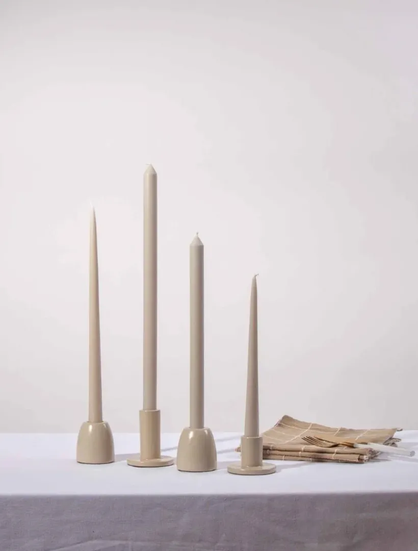 Unscented Candles*3rd Party Other Pale Eucalypt Dinner Candle 40cm (Pack of 4)
