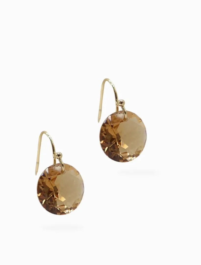 Earrings*Zjoosh Pale Peach Hooks
