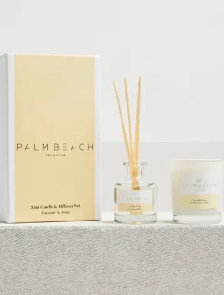 Palm Beach|Scented Candles*Palm Beach Coconut and Lime Mini Candle And Diffuser Gift Set