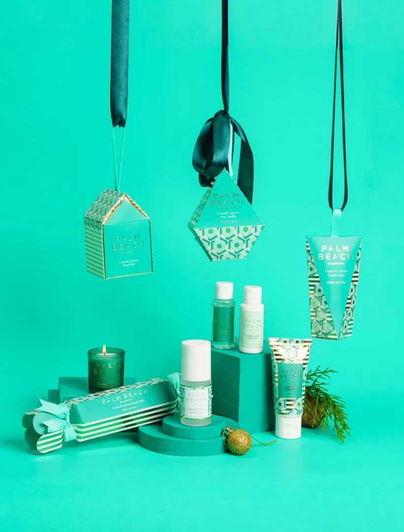 Palm Beach|Scented Candles*Palm Beach Hanging Bauble Mini Candle Coastal Cypress 50G - FINAL SALE