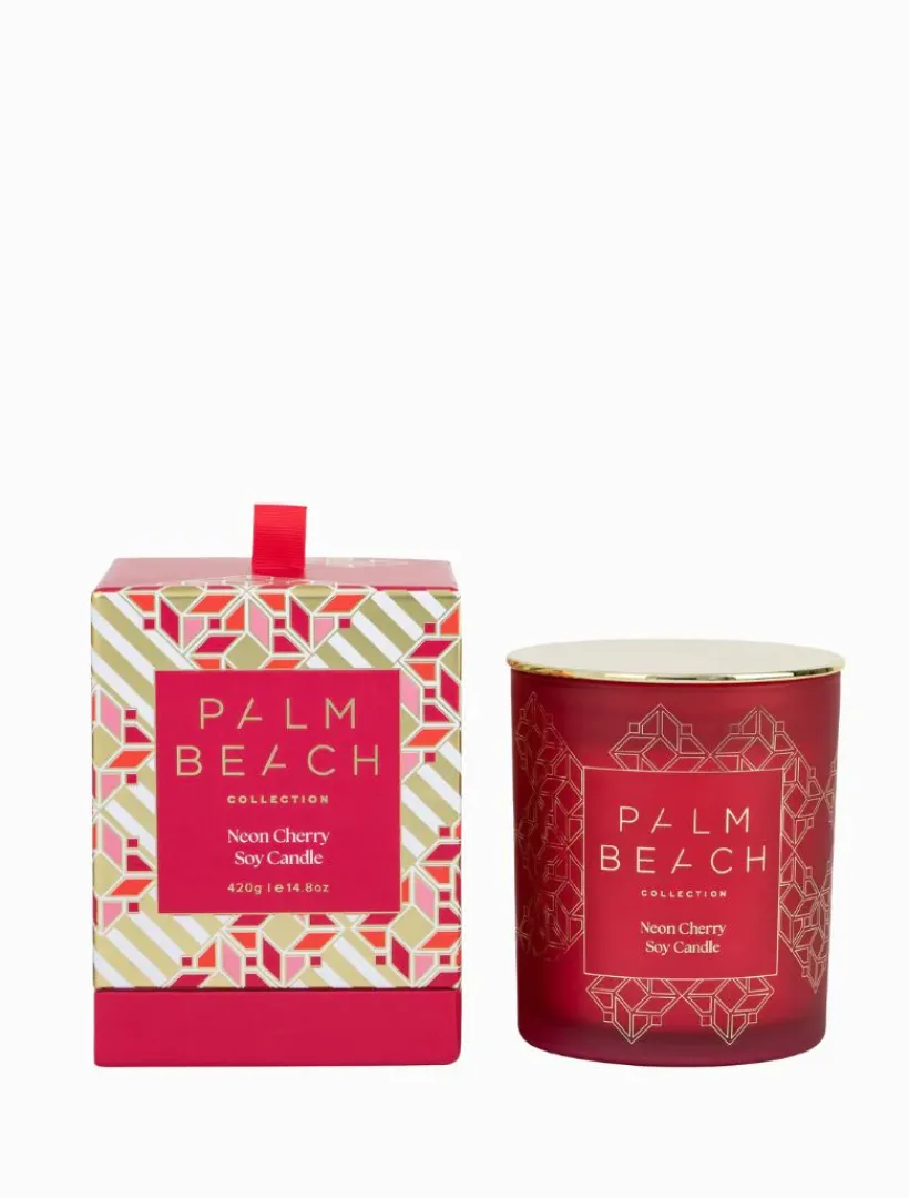 Palm Beach|Scented Candles*Palm Beach Neon Cherry Candle 420G - FINAL SALE