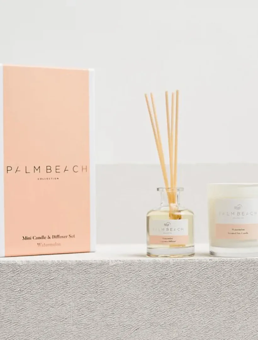 Palm Beach|Scented Candles*Palm Beach Watermelon Mini Candle And Diffuser Gift Set