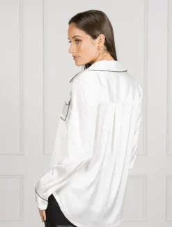 Shirts And Tops*Zjoosh Pamela Satin Top - FINAL SALE Ivory