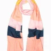 Fashion Scarves|Scarves*Zjoosh Panama Scarf Peach Navy Yellow