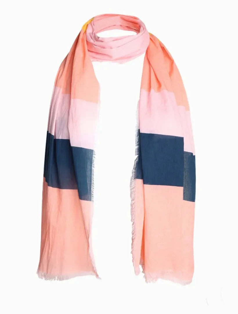 Fashion Scarves|Scarves*Zjoosh Panama Scarf Peach Navy Yellow