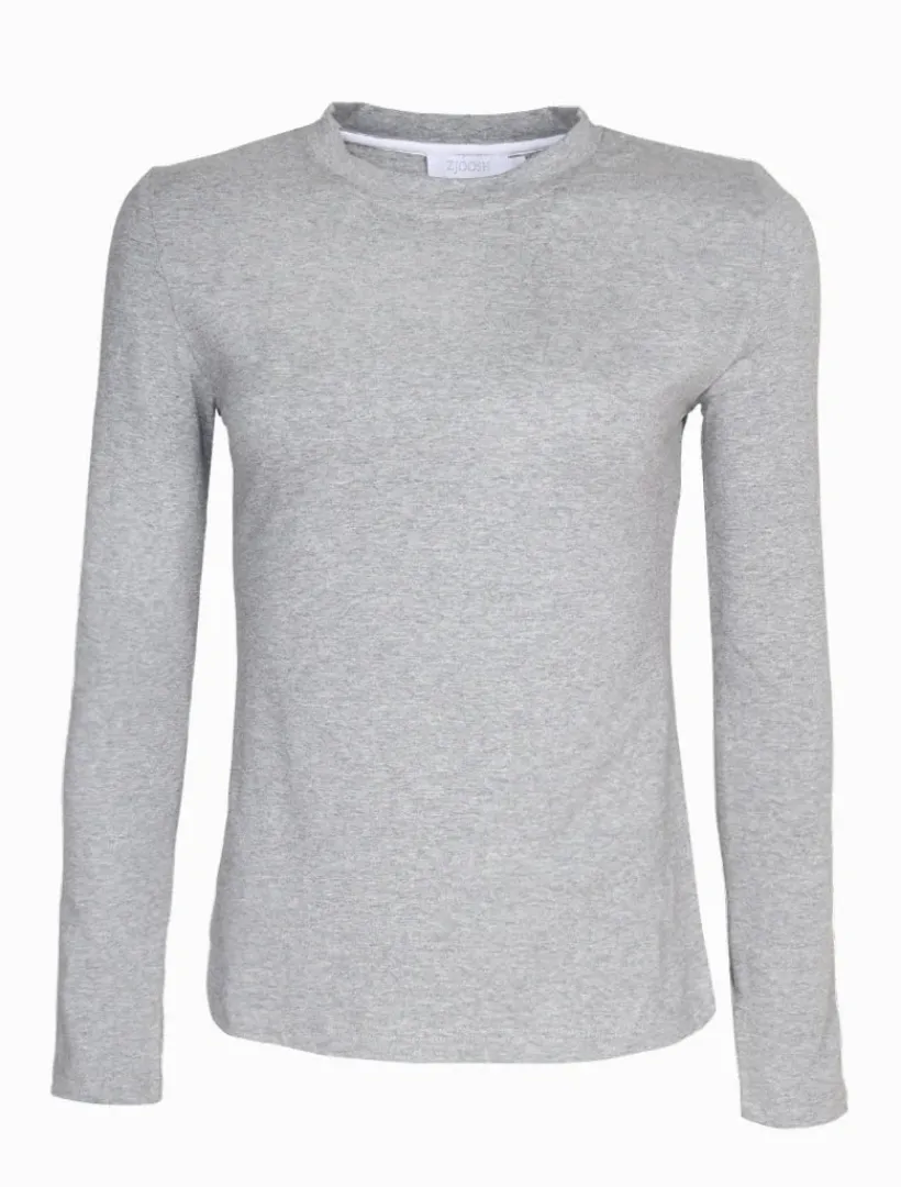 Shirts And Tops*Zjoosh Paris Long Sleeve Classic Tee Grey