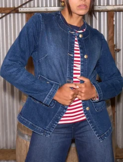 Shirts And Tops*Zjoosh Paris Long Sleeve Tee Red White RedWhite