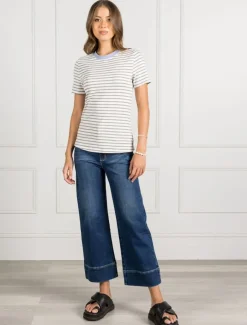 Shirts And Tops*Zjoosh Paris Striped Tee - FINAL SALE Cloud