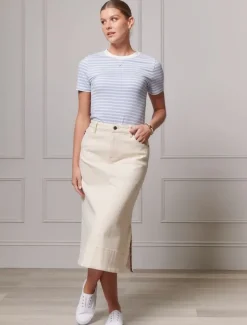 Shirts And Tops*Zjoosh Paris Striped Tee - FINAL SALE Sky