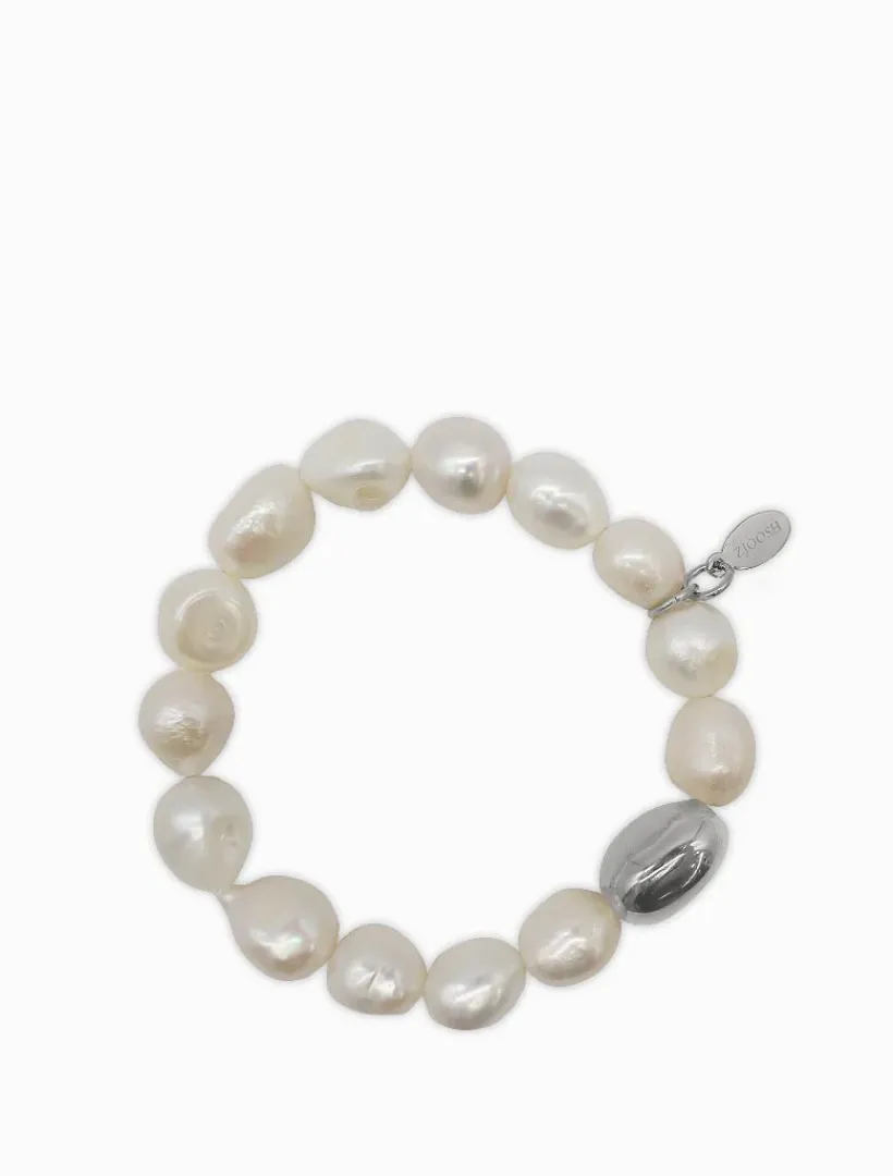 Pearl Jewellery|Bangles And Bracelets*Zjoosh Pearl Bracelet Silver Bean