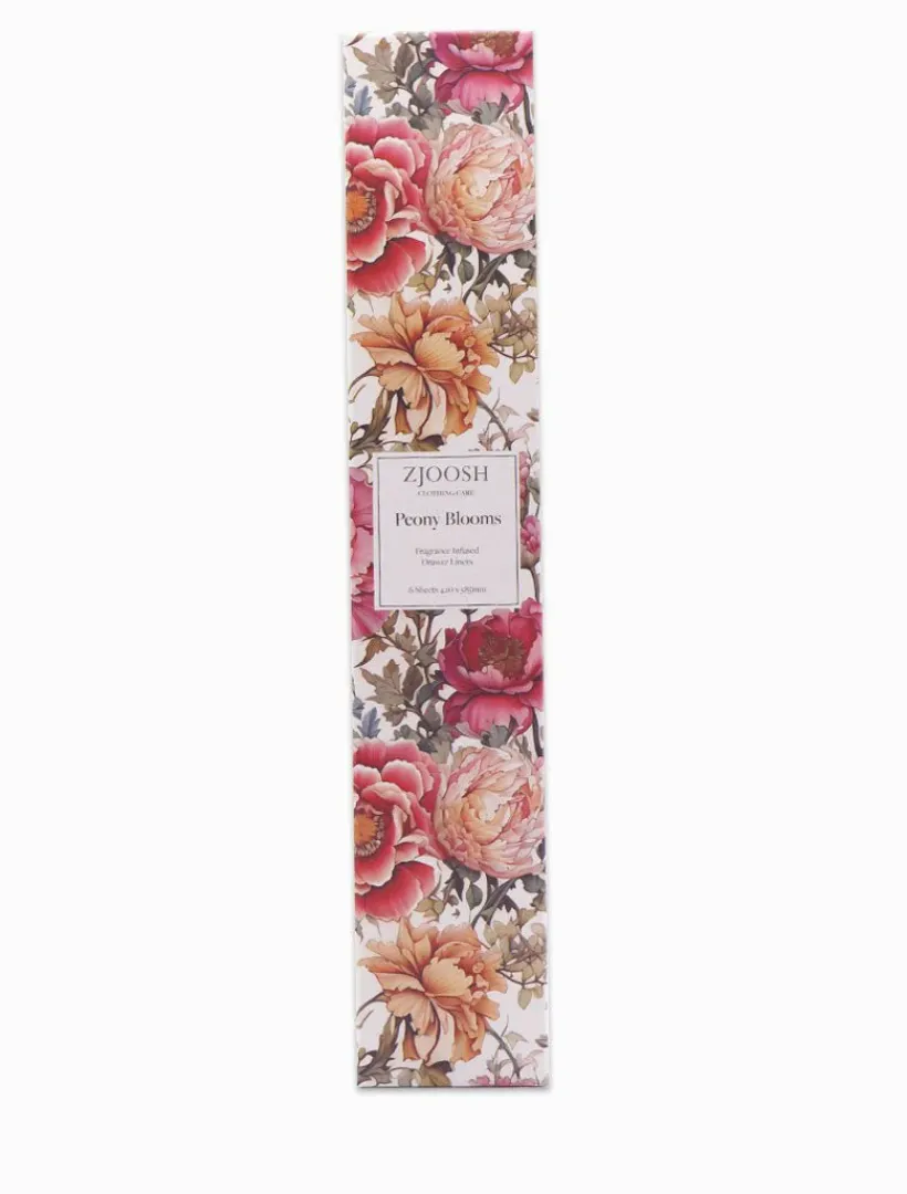 Zjoosh Clothing Care|Drawer Liners And Clothing Protectors*Zjoosh Peony Bloom Drawer Liners