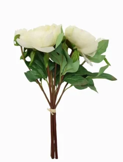 Flowers*Zjoosh Peony Bouquet 32cm Ivory