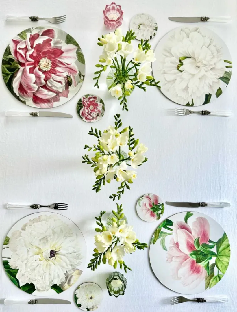 Coasters & Placemats*Zjoosh Peony Placemats (Set of 4)