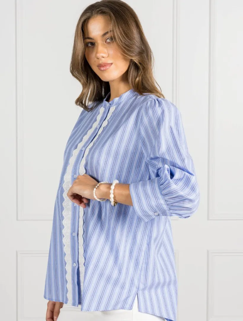 Shirts And Tops*Zjoosh Pippa Striped Blouse - FINAL SALE Blue