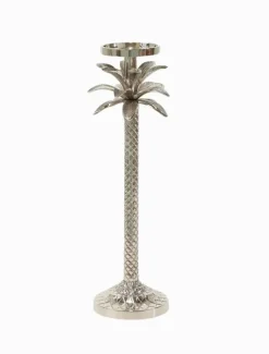 Tea Lights & Candle Holders*3rd Party Other Raffles Palm Candle Stick Medium Silver