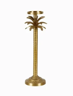 Tea Lights & Candle Holders*3rd Party Other Raffles Palm Candle Stick Medium Gold