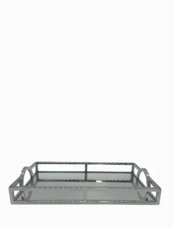 Trays*3rd Party Other Rectangle Arch Handle Tray Small Silver