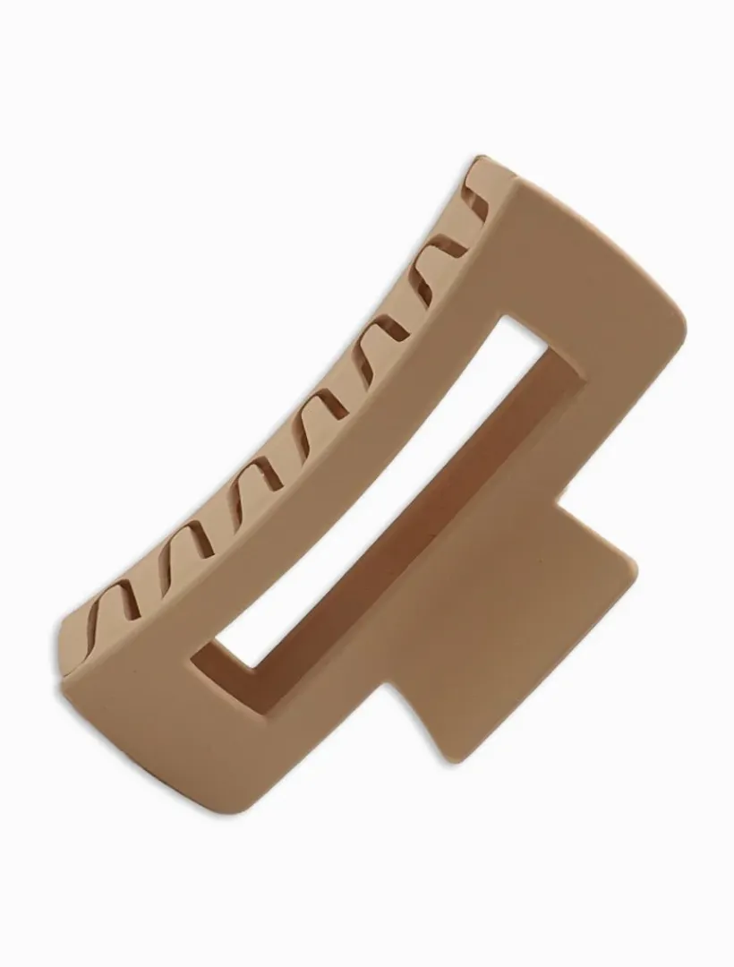 Hats & Hair Accessories*Zjoosh Rectangle Claw Clip Mocha