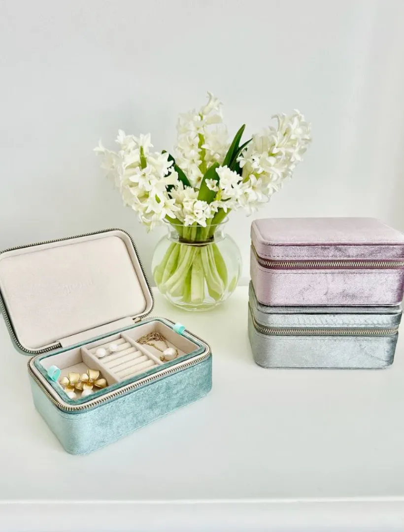 Jewellery Storage|Jewellery And Trinket Boxes*Zjoosh Rectangle Jewellery Case Sage