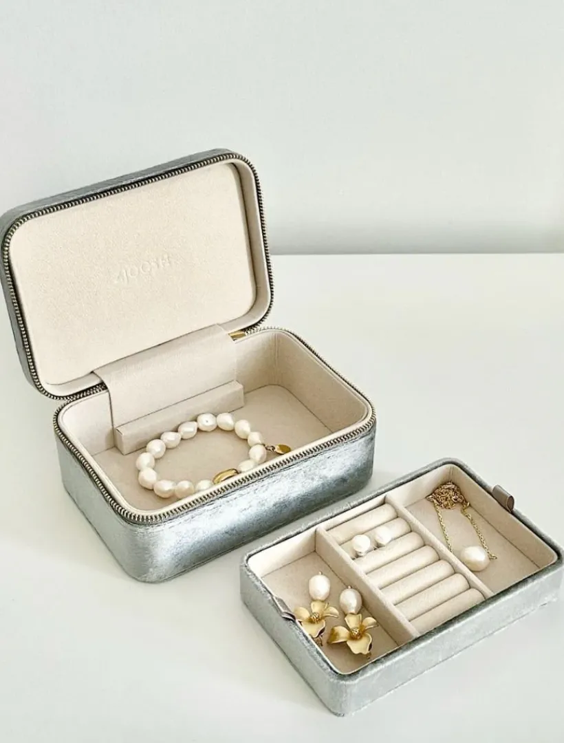 Jewellery Storage|Jewellery And Trinket Boxes*Zjoosh Rectangle Jewellery Case Silver