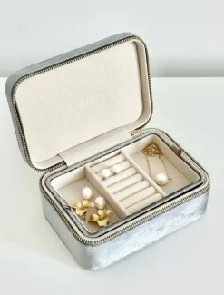 Jewellery Storage|Jewellery And Trinket Boxes*Zjoosh Rectangle Jewellery Case Silver