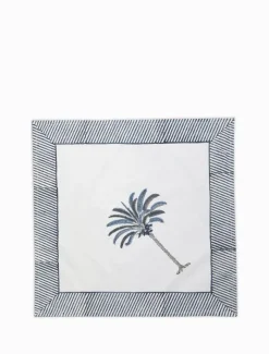 Table Linen*Zjoosh Ritchie Palms Napkin (Set of 4) Blue