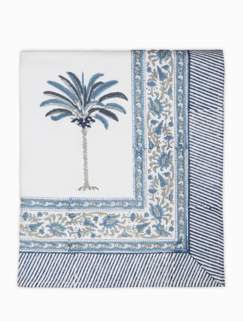 Table Linen*Zjoosh Ritchie Palms Tablecloth (150cm x 320cm) Blue