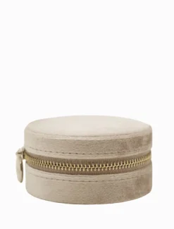 Jewellery Storage|Jewellery And Trinket Boxes*Zjoosh Round Jewellery Case Champagne