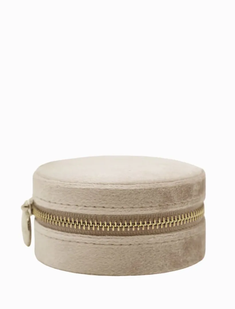 Jewellery Storage|Jewellery And Trinket Boxes*Zjoosh Round Jewellery Case Champagne