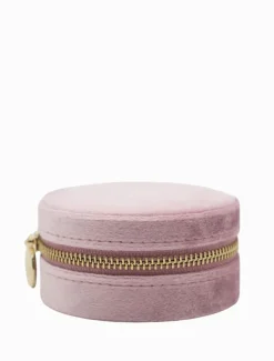 Jewellery Storage|Jewellery And Trinket Boxes*Zjoosh Round Jewellery Case Pink