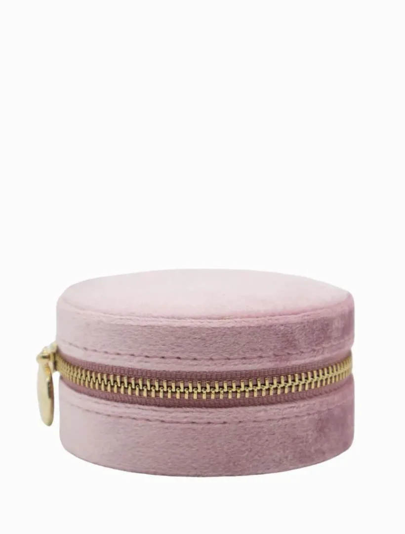 Jewellery Storage|Jewellery And Trinket Boxes*Zjoosh Round Jewellery Case Pink